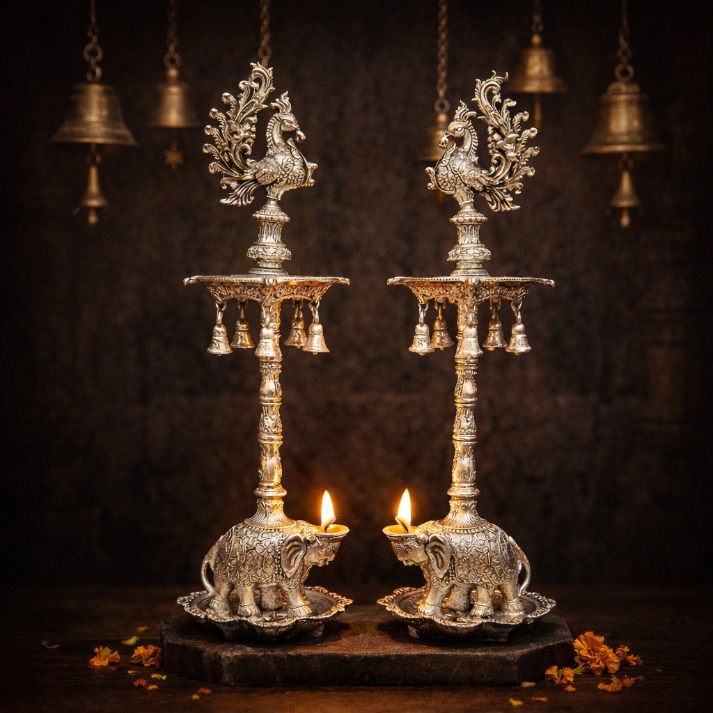 Brass Ganesh Idol - 3 inch